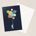 Planet Balloons Stationery Card Gallery Image 2