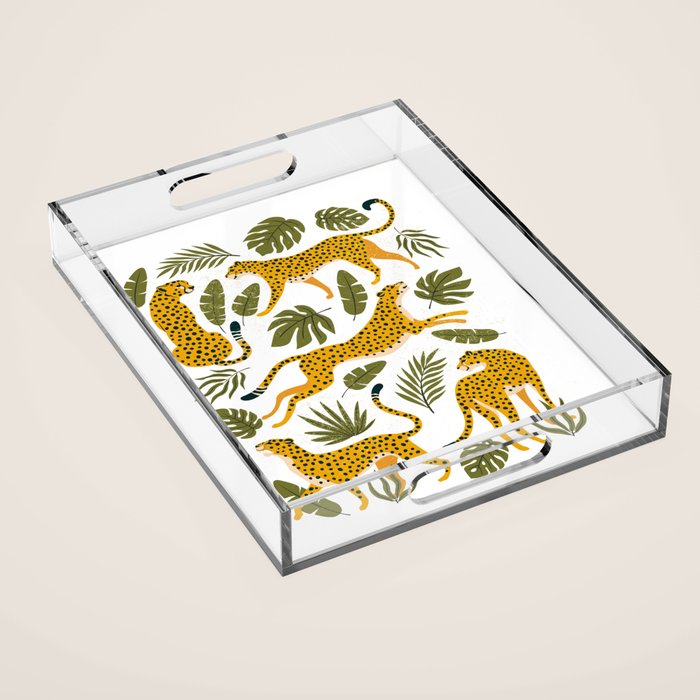 Leopard pattern Acrylic Tray Gallery Image 1
