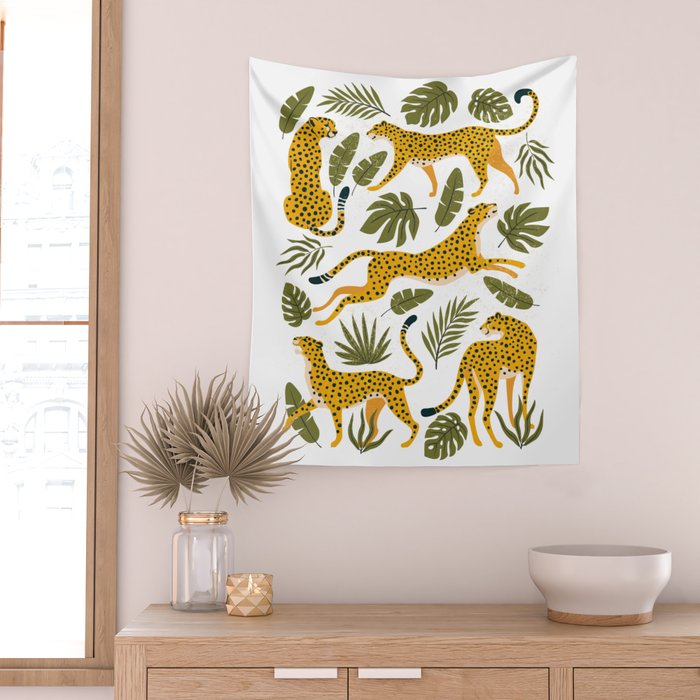 Leopard pattern Wall Tapestry Gallery Image 2