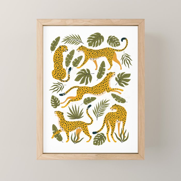 Leopard pattern Mini Art Print Gallery Image 1