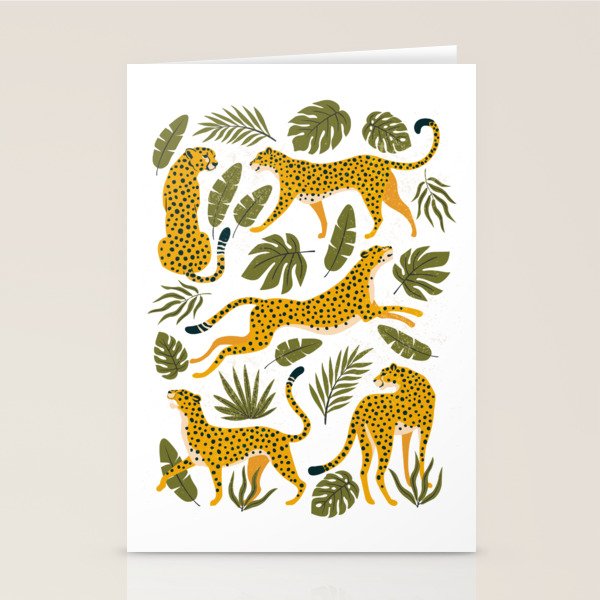 Leopard pattern Stationery Card Gallery Image 1