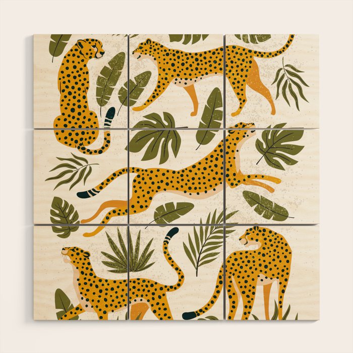 Leopard pattern Wood Wall Art Gallery Image 1