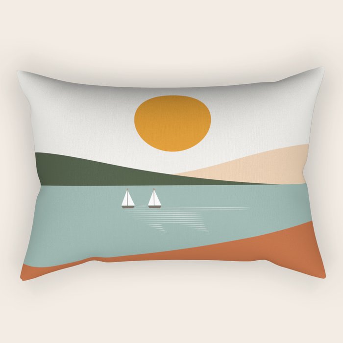 Cat Landscape 81 Rectangular Pillow Gallery Image 2