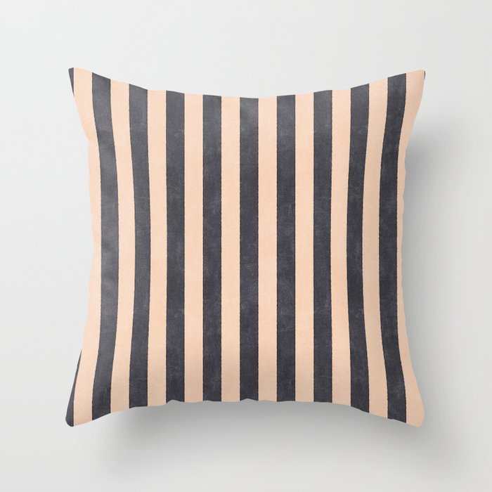 STRIPES 001 P - Basaltic Throw Pillow Gallery Image 6