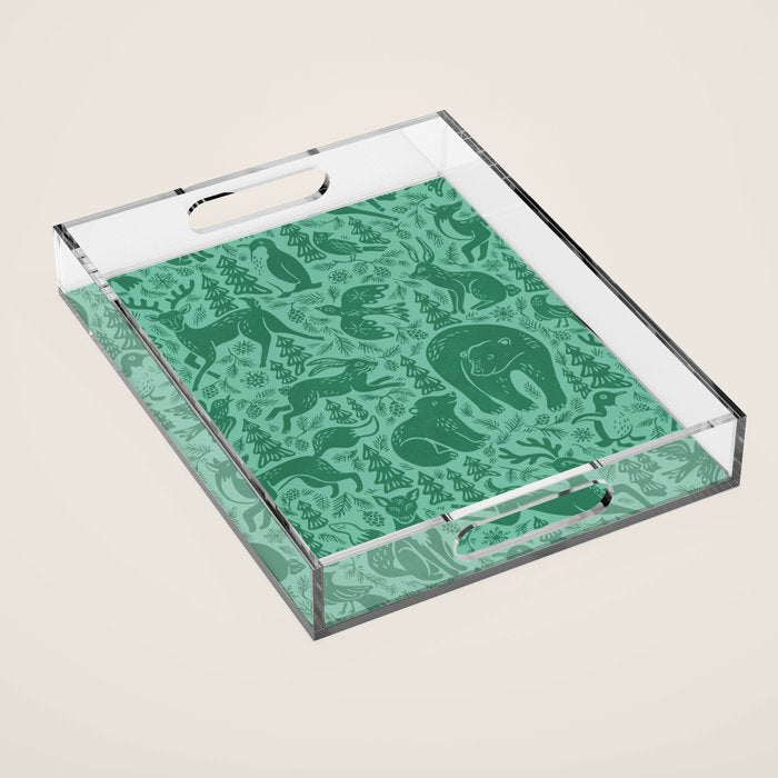 Winter Forest Wonderland Acrylic Tray Gallery Image 1