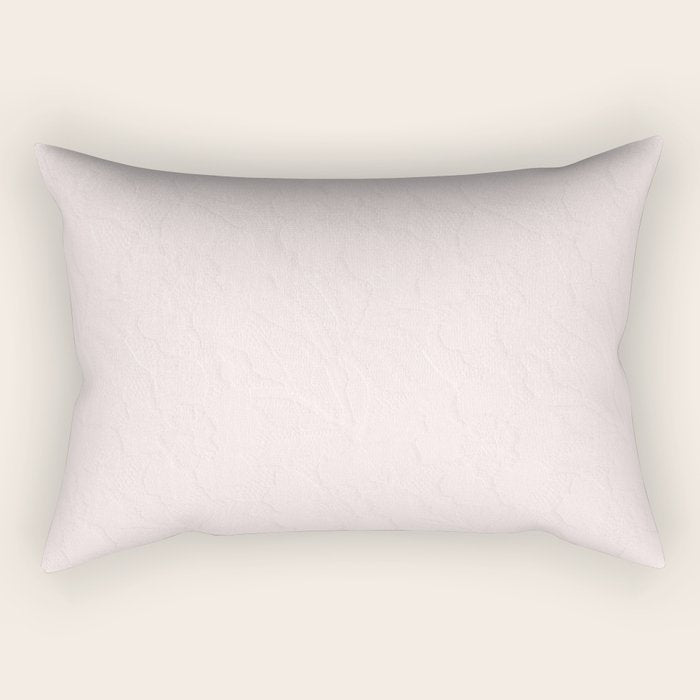 Elegant vintage blush pink french floral lace Rectangular Pillow Gallery Image 1