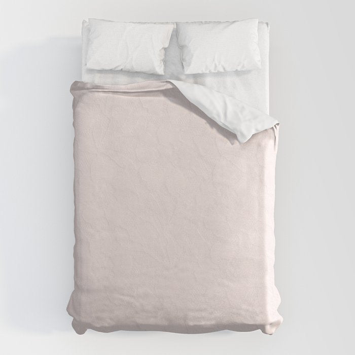 Elegant vintage blush pink french floral lace Duvet Cover Gallery Image 6