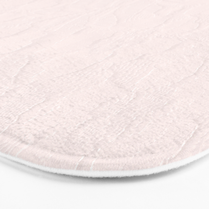 Elegant vintage blush pink french floral lace Bath Mat Gallery Image 3