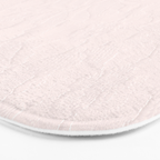 Elegant vintage blush pink french floral lace Bath Mat Gallery Image 3