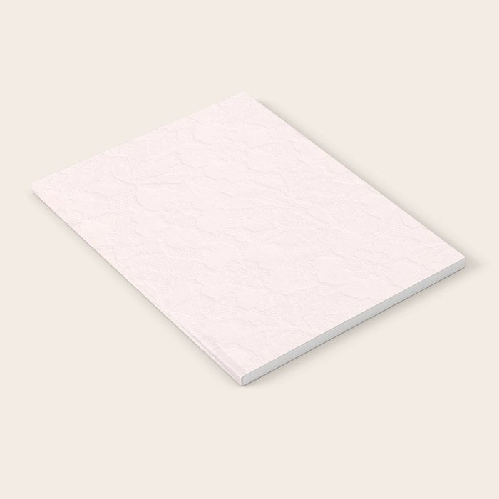 Elegant vintage blush pink french floral lace Notebook Gallery Image 1