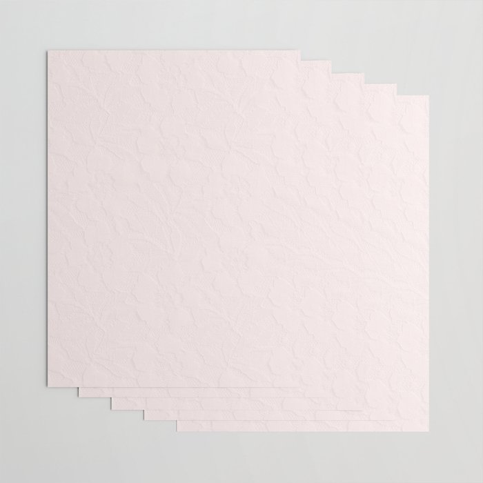 Elegant vintage blush pink french floral lace Wrapping Paper Gallery Image 3
