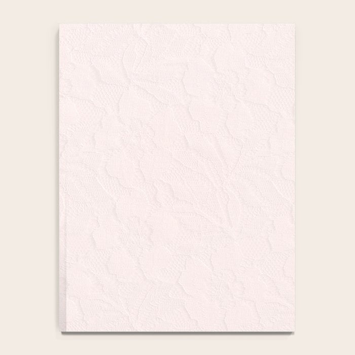 Elegant vintage blush pink french floral lace Notebook Gallery Image 4