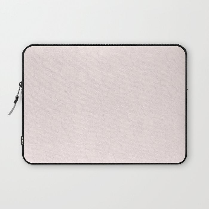 Elegant vintage blush pink french floral lace Laptop Sleeve Gallery Image 1