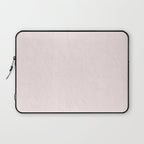 Elegant vintage blush pink french floral lace Laptop Sleeve Gallery Image 1