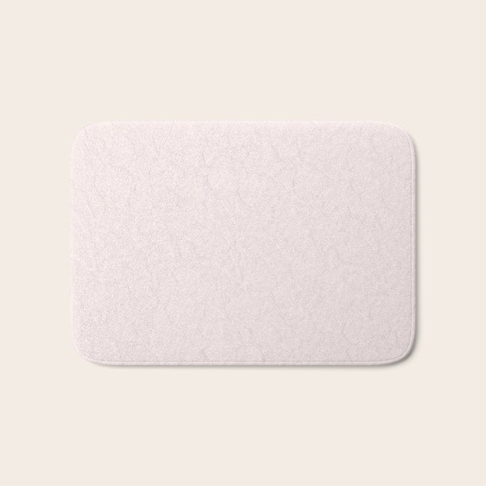 Elegant vintage blush pink french floral lace Bath Mat Gallery Image 1