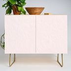 Elegant vintage blush pink french floral lace Credenza Gallery Image 1