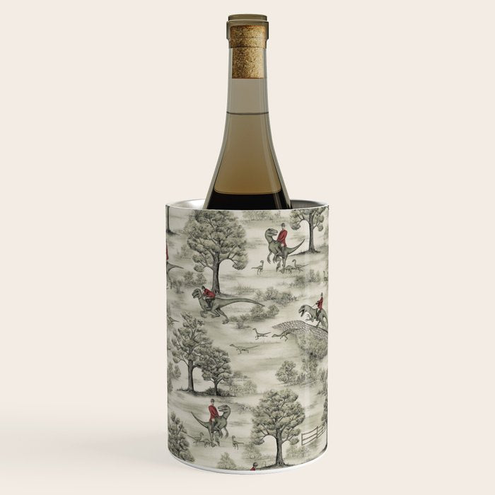 Not-So-Traditional English Fox Hunt with Dinosaurs Wine Chiller Gallery Image 1
