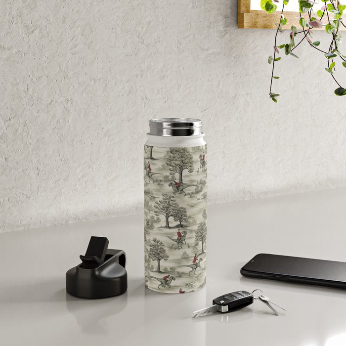 Not-So-Traditional English Fox Hunt with Dinosaurs Water Bottle Gallery Image 4