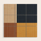 Color Block Line Abstract XIII Wood Wall Art Gallery Image 1