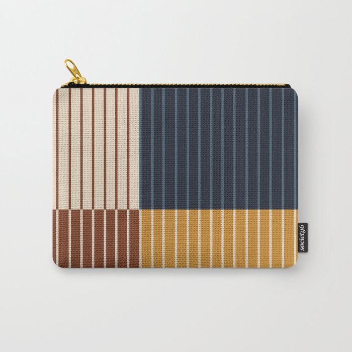 Color Block Line Abstract XIII Carry All Pouch Gallery Image 1