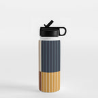 Color Block Line Abstract XIII Water Bottle Gallery Image 1