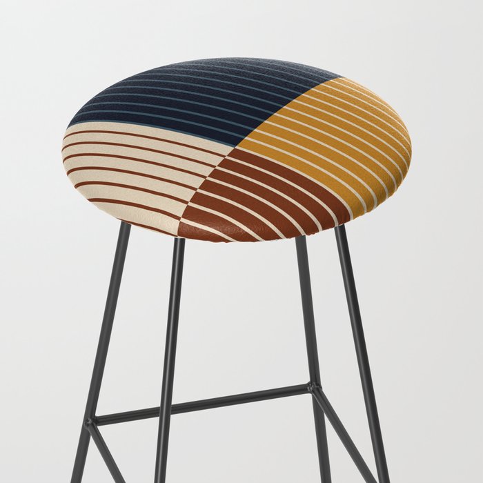 Color Block Line Abstract XIII Stool Gallery Image 2