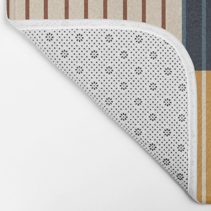 Color Block Line Abstract XIII Bath Mat Gallery Image 2