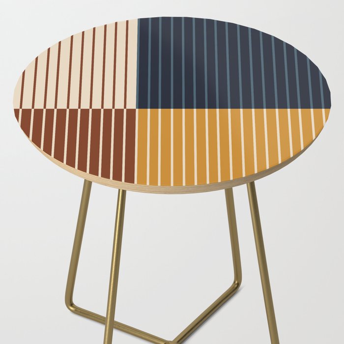 Color Block Line Abstract XIII Side Table Gallery Image 2