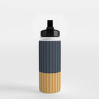 Color Block Line Abstract XIII Water Bottle Gallery Image 2