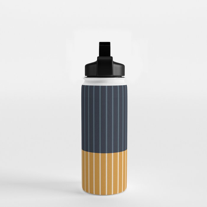 Color Block Line Abstract XIII Water Bottle Gallery Image 2