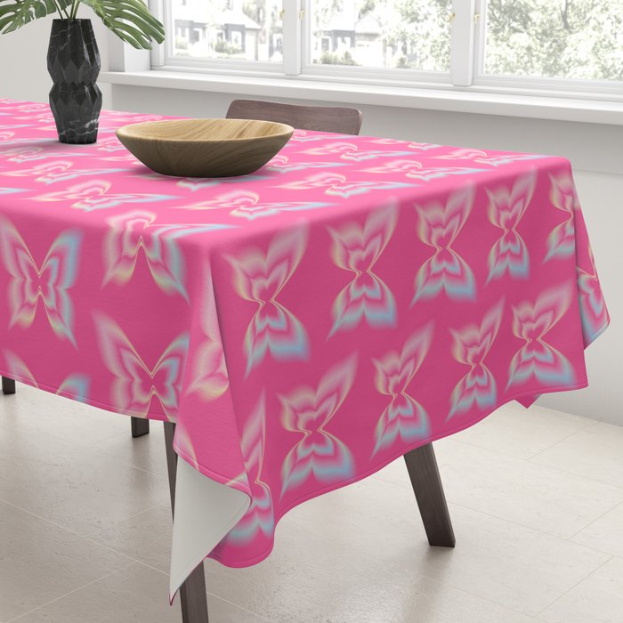 y2k pop super butterfly pink Tablecloth Gallery Image 3