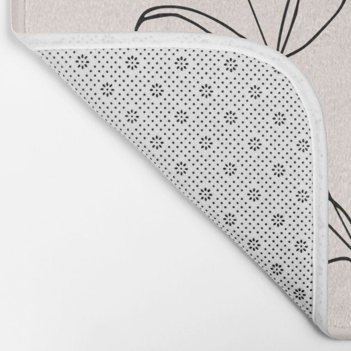 Eucalyptus Line Art Bath Mat Gallery Image 2