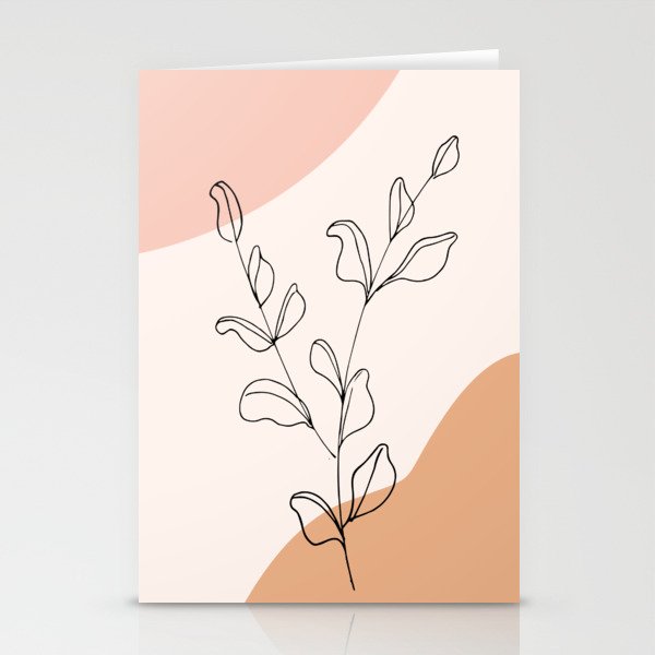 Eucalyptus Line Art Stationery Card Gallery Image 2