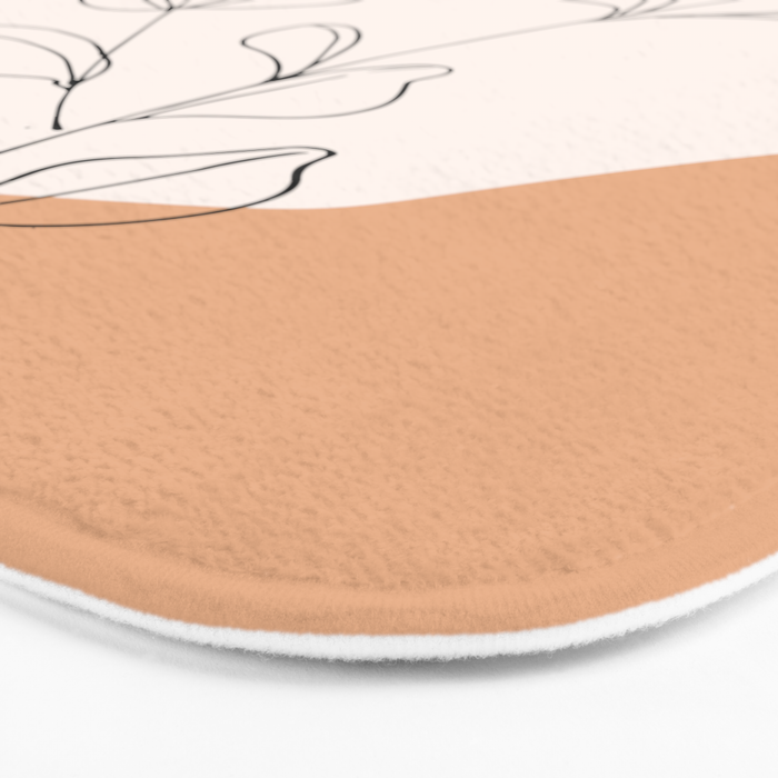 Eucalyptus Line Art Bath Mat Gallery Image 3