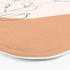 Eucalyptus Line Art Bath Mat Gallery Image 3
