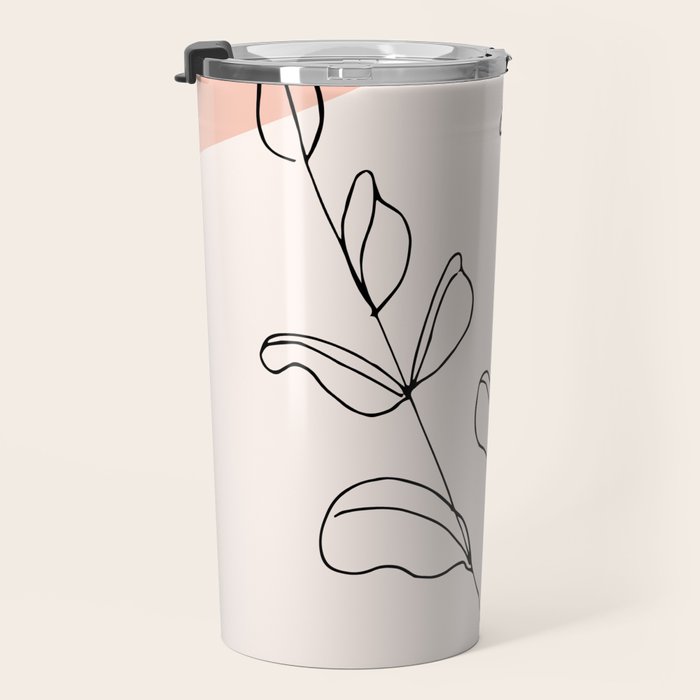 Eucalyptus Line Art Travel Mug Gallery Image 3
