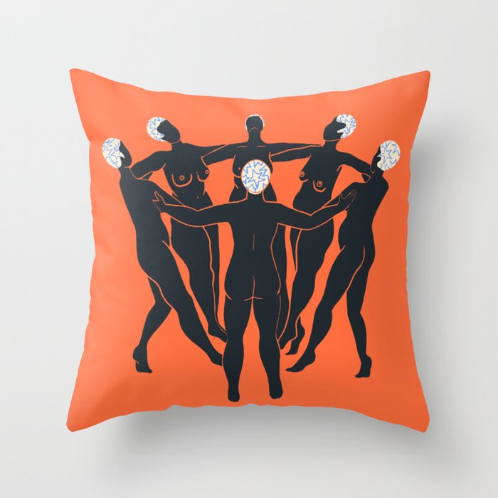 Circle of American Women Throw Pillow Gallery Image 1