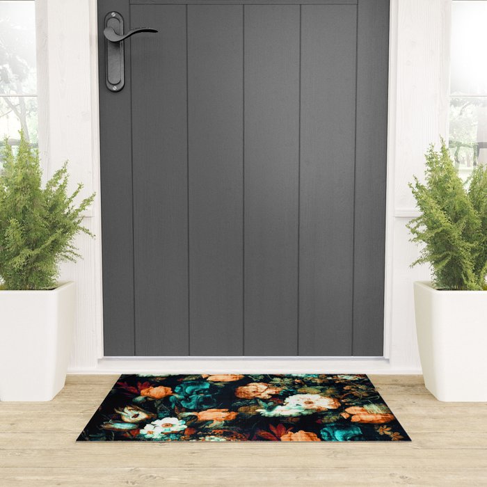 Vintage Floral Welcome Mat Gallery Image 3