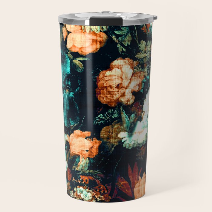 Vintage Floral Travel Mug Gallery Image 1