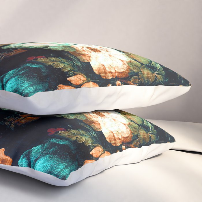 Vintage Floral Pillow Sham Gallery Image 3