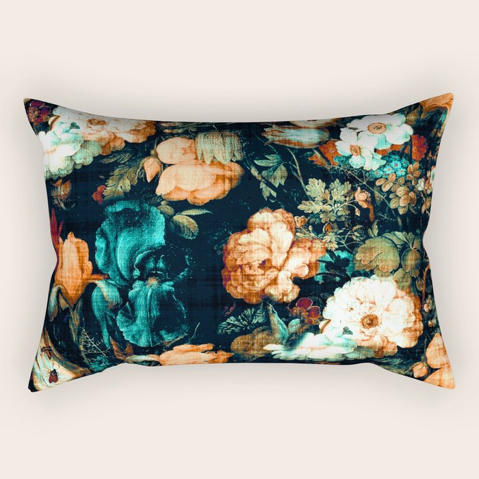 Vintage Floral Rectangular Pillow Gallery Image 2