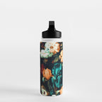 Vintage Floral Water Bottle Gallery Image 3