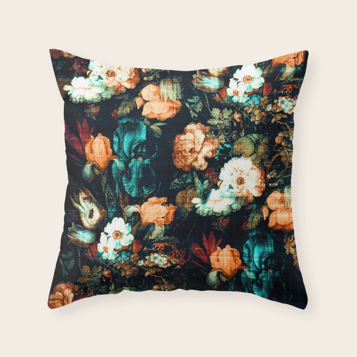 Vintage Floral Throw Pillow Gallery Image 6