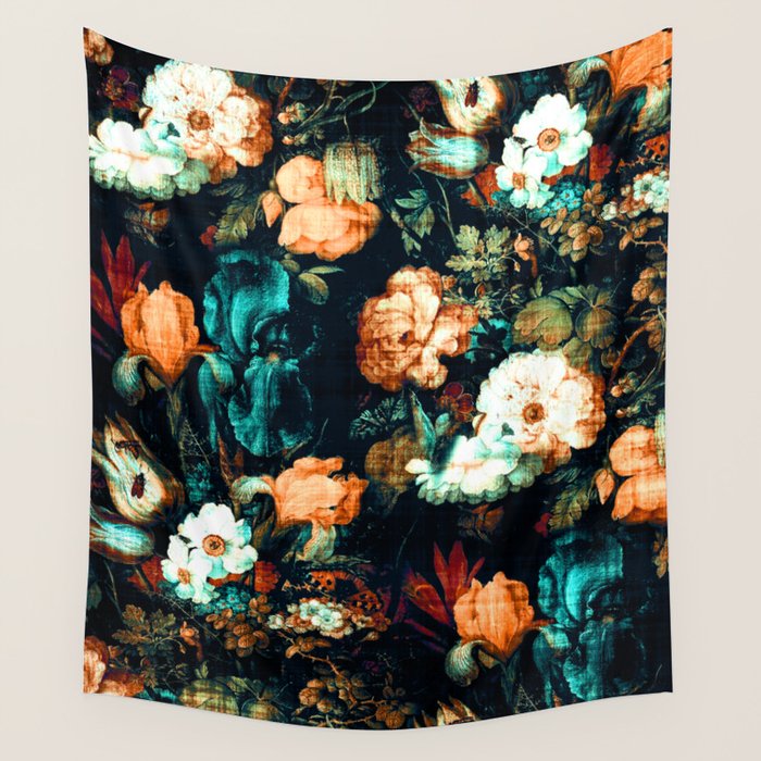Vintage Floral Wall Tapestry Gallery Image 4