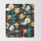 Vintage Floral Throw Blanket Gallery Image 2