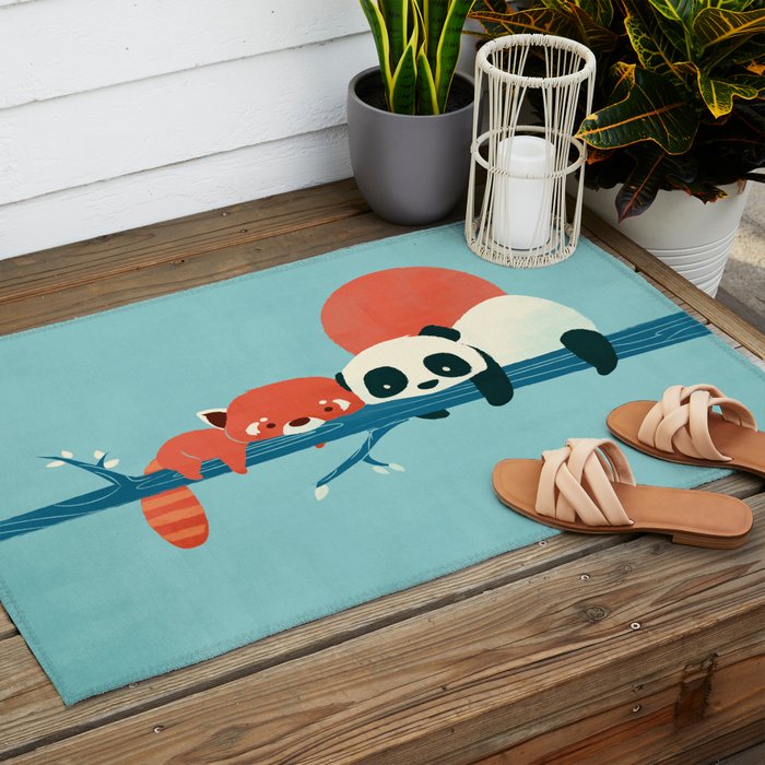 Pandas Outdoor Rug Gallery Image 2