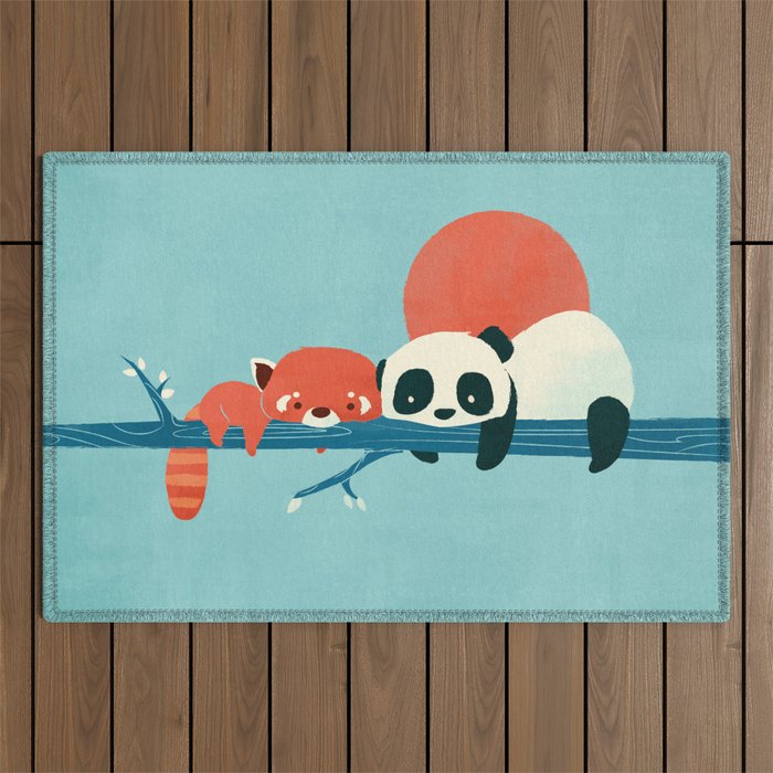 Pandas Outdoor Rug Gallery Image 1
