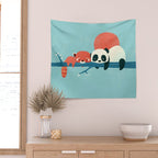 Pandas Wall Tapestry Gallery Image 2