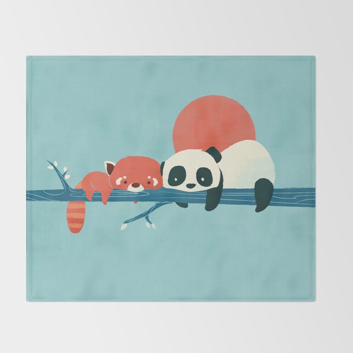 Pandas Throw Blanket Gallery Image 2
