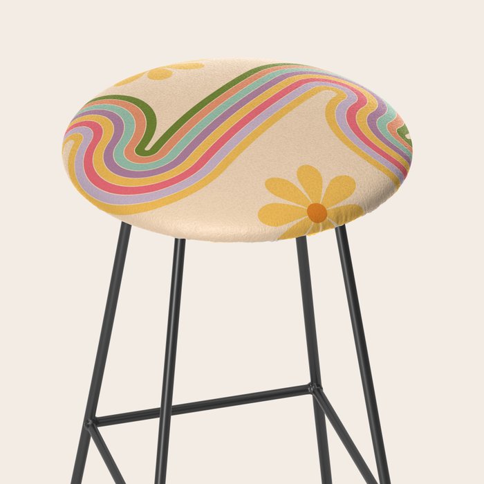 Floral Geometry 7 Stool Gallery Image 2